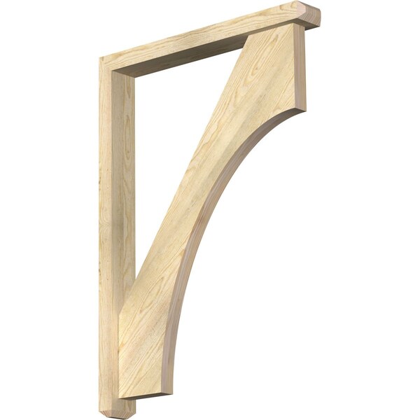 Ekena Millwork Westlake Craftsman Rough Sawn Bracket w/ Offset Brace, Douglas Fir, 4"W x 30"D x 42"H BKT0402X30X42WTL04RDF - main